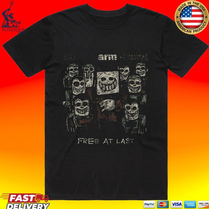 Stretch Arm Strong Free At Last Album Faces T-shirt Unisex T-shirt, Sweatshirt, Hoodie, Long Sleeve Tee - T-Shirt, Sweatshirt, Hoodie