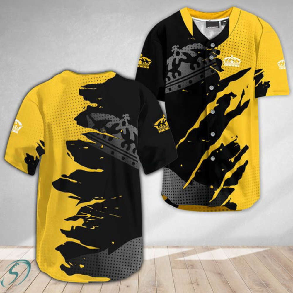 Stylish Corona Extra Metal Crack Baseball Jersey: Trendy Design for Sports Enthusiasts - Aopprinter baseball jersey product view 2