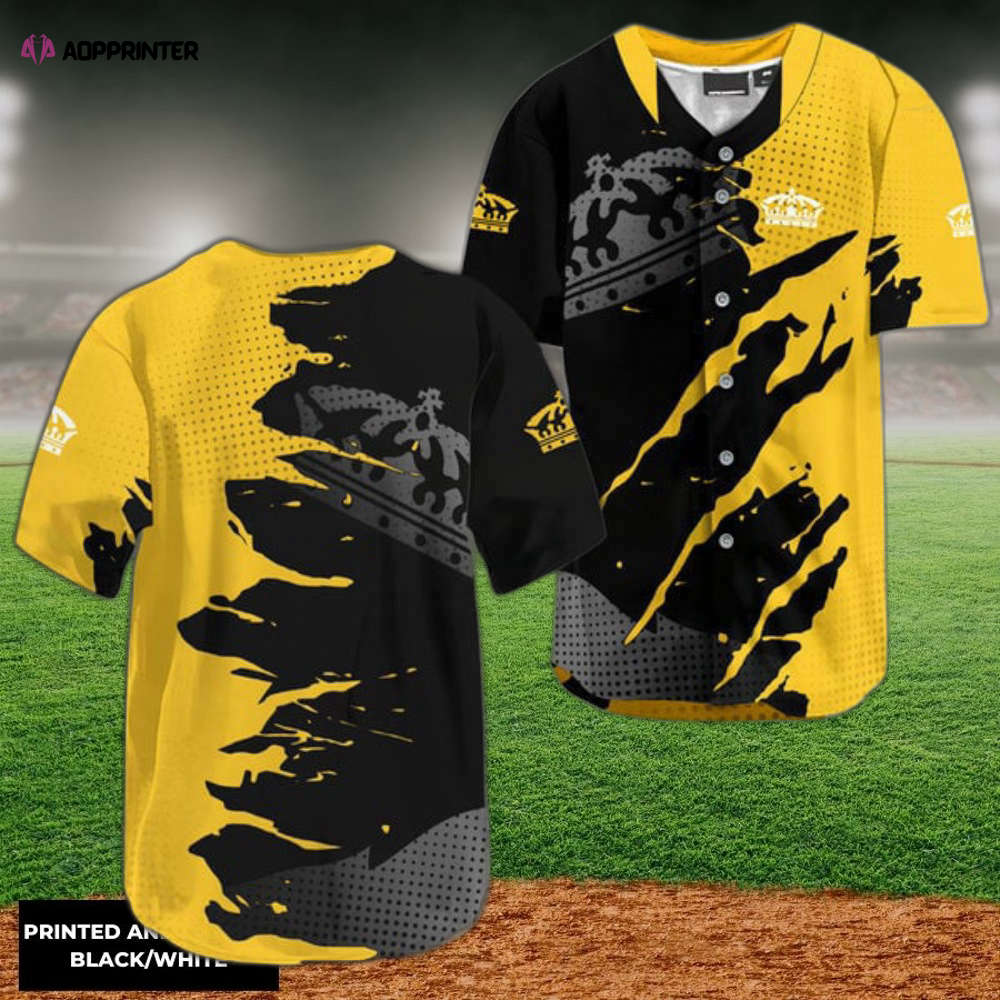 Stylish Corona Extra Metal Crack Baseball Jersey: Trendy Design for Sports Enthusiasts - Aopprinter baseball jersey product view 1