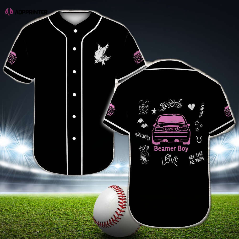 Stylish Love Peep Beamer Boy Song Baseball Jersey - Unisex Music Merch - Aopprinter baseball jersey product view 1