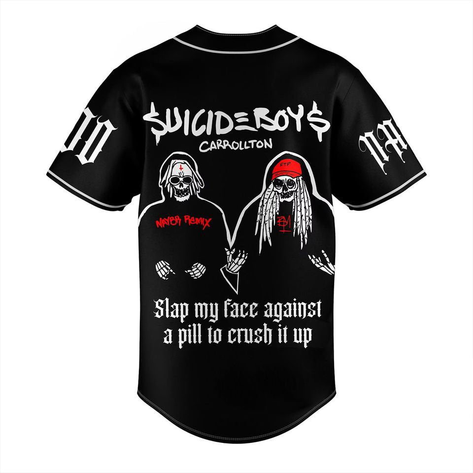 Suicideboy 2023 Tour Baseball Jersey, Suicideboy Grey Day 2023 Tour Shirt - lylyprint.com baseball jersey product view 3