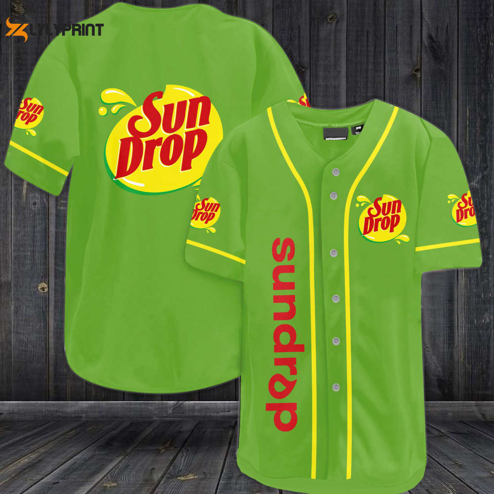 Sun Drop Baseball Jersey - lylyprint.com baseball jersey product view 1