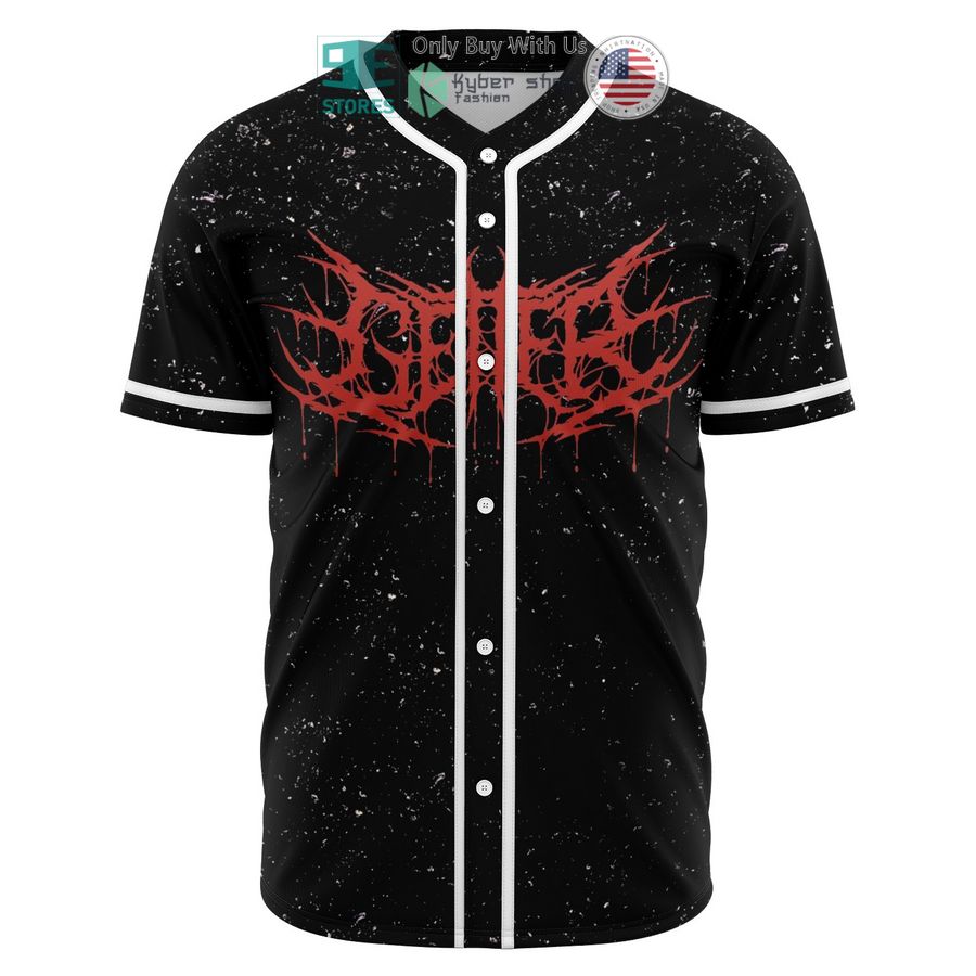 BEST Svdden Death logo Skull black Baseball Jersey baseball jersey product view 1