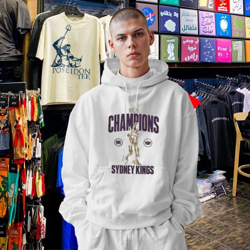 Sydney Kings NBL26 Finals Champions - Adult & Kids T-Shirts, Sweatshirts & Hoodies apparel design preview 2