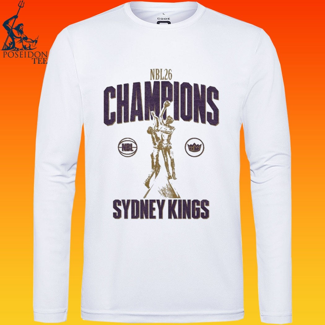 Sydney Kings NBL26 Finals Champions - Adult & Kids T-Shirts, Sweatshirts & Hoodies apparel design preview 4
