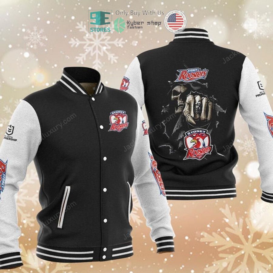 BEST Sydney Roosters Death Baseball Jacket baseball jersey product view 1