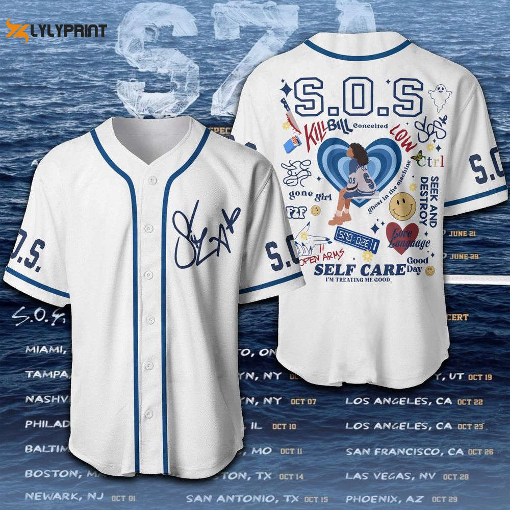 SZA Baseball Jersey For Men Women, SZA Good Day Jersey - lylyprint.com baseball jersey product view 1
