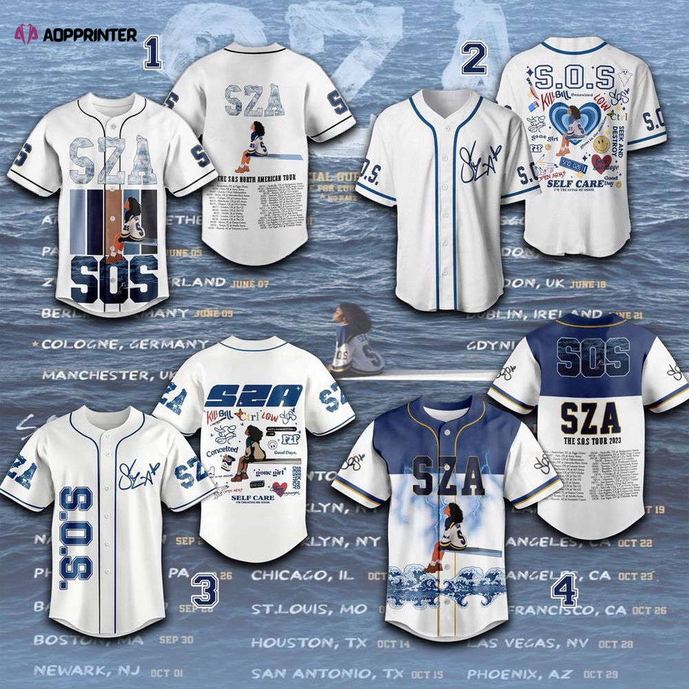 SZA Baseball Jersey, SZA Good Day Jersey Shirt - Aopprinter baseball jersey product view 1