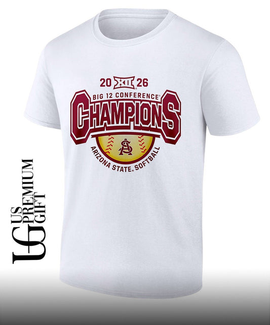 Arizona State Sun Devils Softball Big 12 Tournament Champions 2026 shirt Unisex T-shirt, Sweatshirt, Hoodie, Long Sleeve Tee - T-Shirt, Sweatshirt, Hoodie