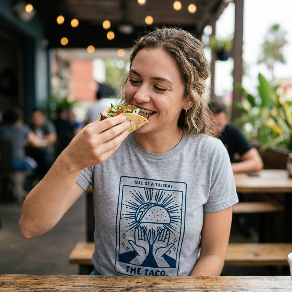 Taco Tarot Card Women's - Adult & Kids T-Shirts, Sweatshirts & Hoodies apparel design preview 4