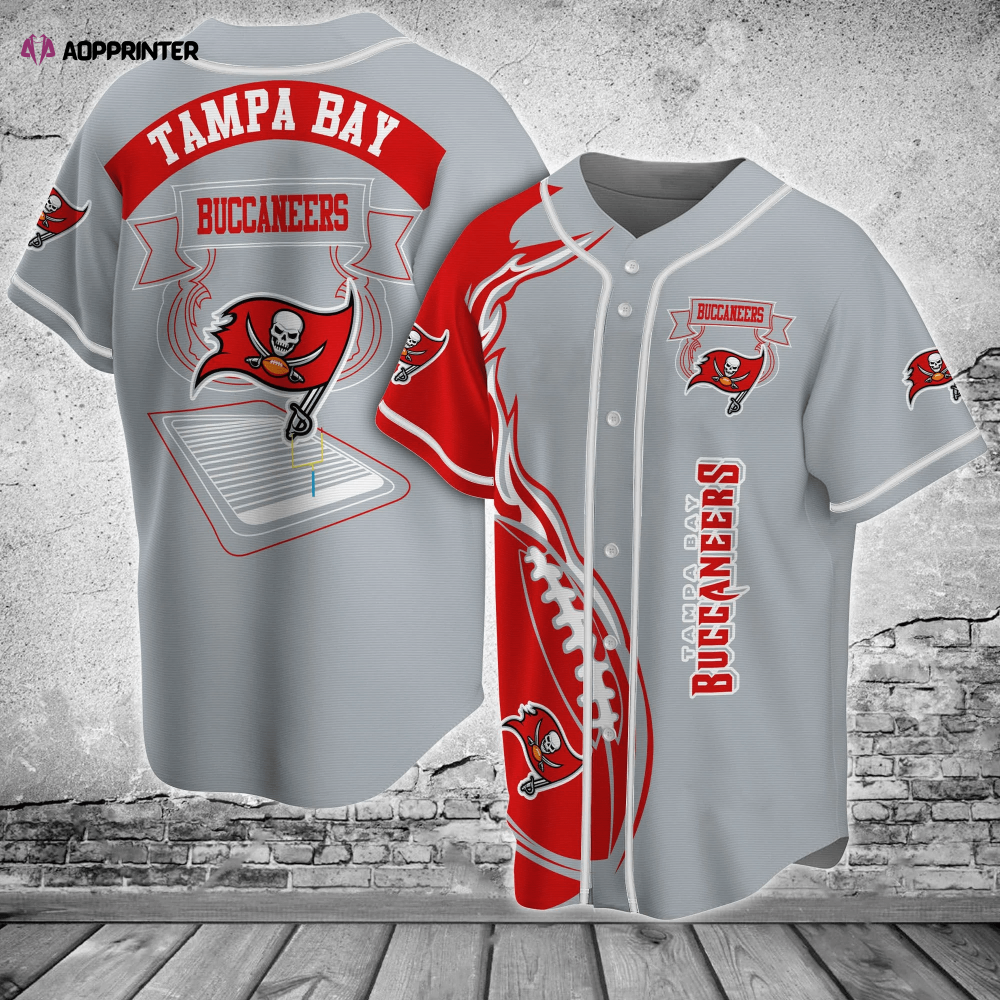 Tampa Bay Buccaneers Fan Apparel Baseball Jersey Shirt baseball jersey product view 1