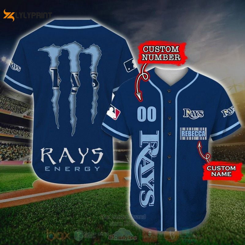 Tampa Bay Rays Baseball Jersey Personalized BJ0045 - lylyprint.com baseball jersey product view 1