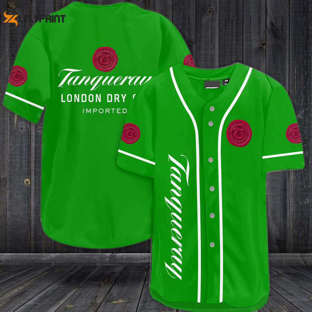 Tanqueray London Dry Gin Baseball Jersey - lylyprint.com baseball jersey product view 1
