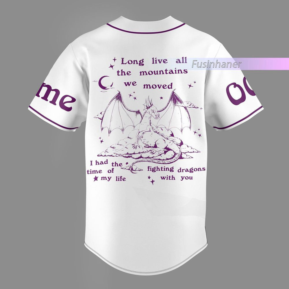 Taylor Baseball Jersey, Taylor Jersey Shirt, The Eras Tour Jersey, Speak Now Merch - lylyprint.com baseball jersey product view 3