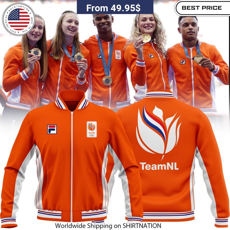 TeamNL Olympische Spelen 2024 in Parijs Baseball Jacket baseball jersey product view 1