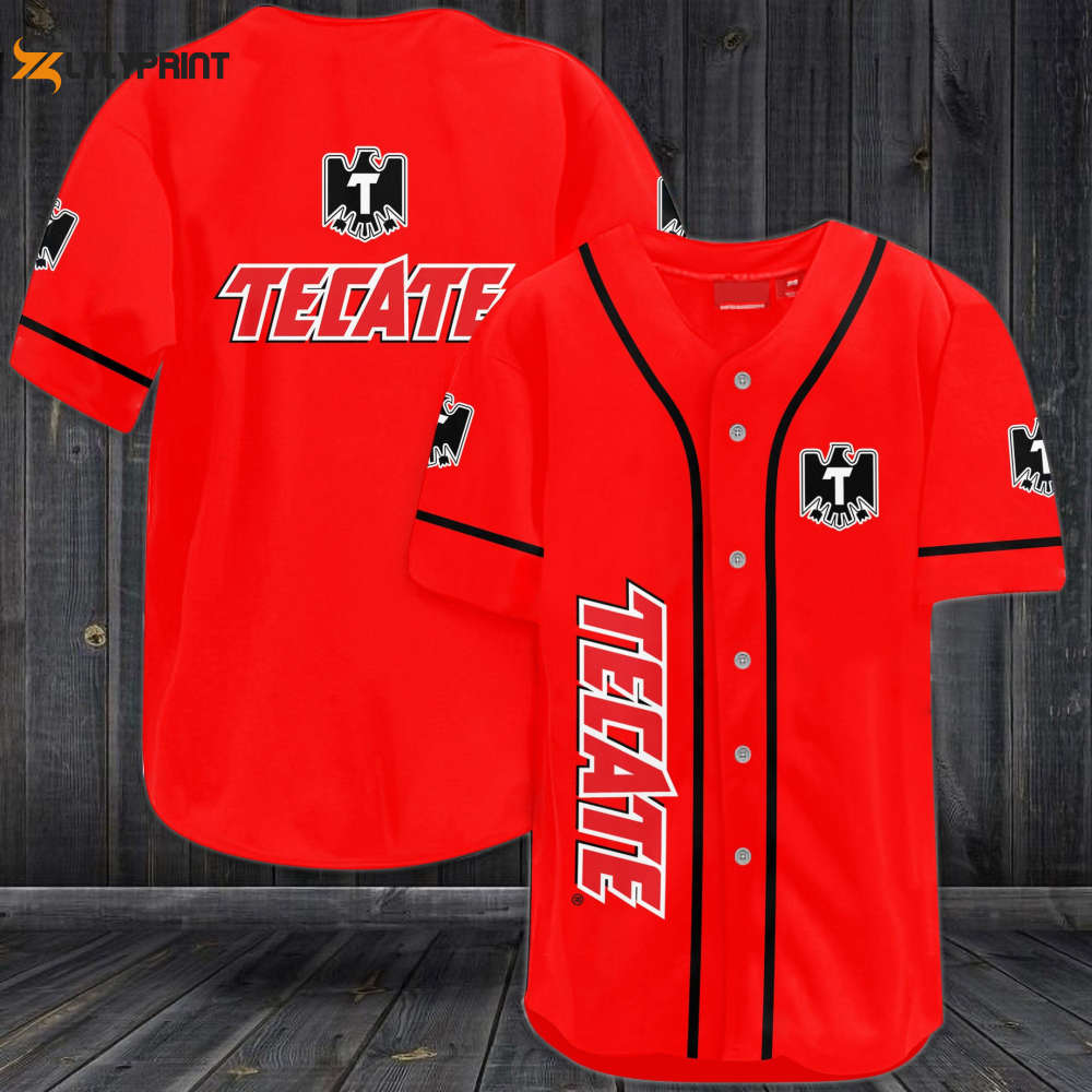 Tecate All Over Print Unisex Baseball Jersey - lylyprint.com baseball jersey product view 1