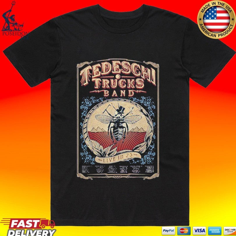 Tedeschi Trucks Band Live In 2023 Tour T-shirt Unisex T-shirt, Sweatshirt, Hoodie, Long Sleeve Tee - T-Shirt, Sweatshirt, Hoodie