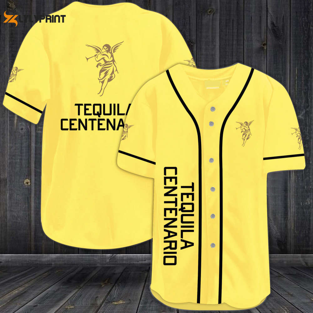 Tequila Centenario All Over Print Unisex Baseball Jersey - lylyprint.com baseball jersey product view 1