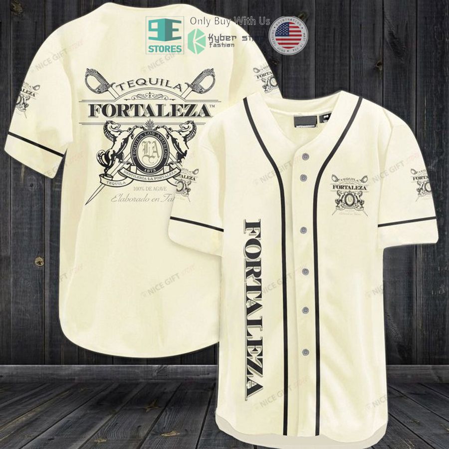 BEST Tequila Fortaleza logo Baseball Jersey baseball jersey product view 1