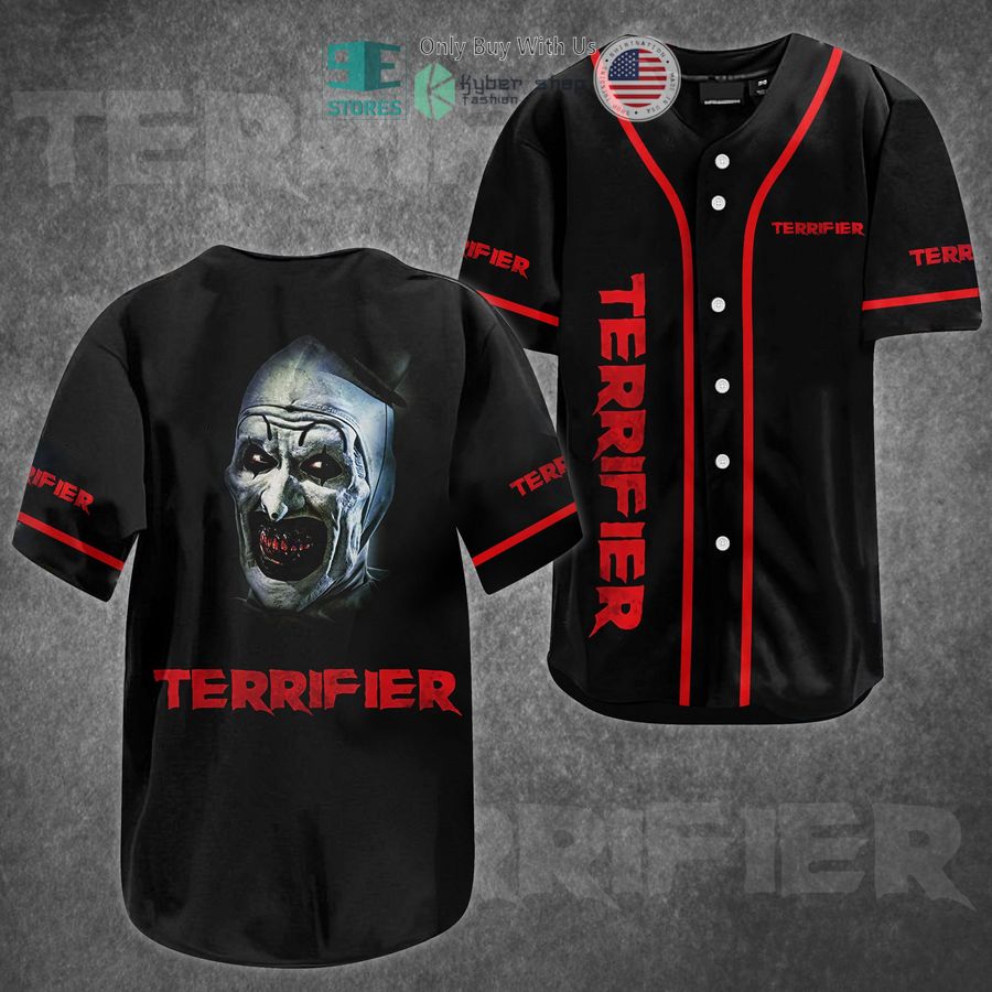 BEST Terrifier Art the Clown Baseball Jersey baseball jersey product view 1