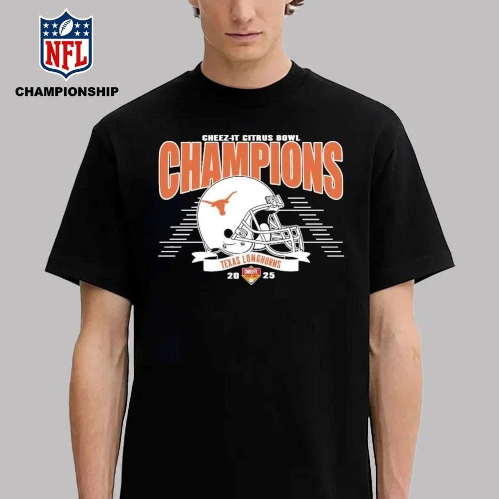 Texas Longhorns Football Claim Champions 2025 - Adult & Kids T-Shirts, Sweatshirts & Hoodies apparel design preview 2