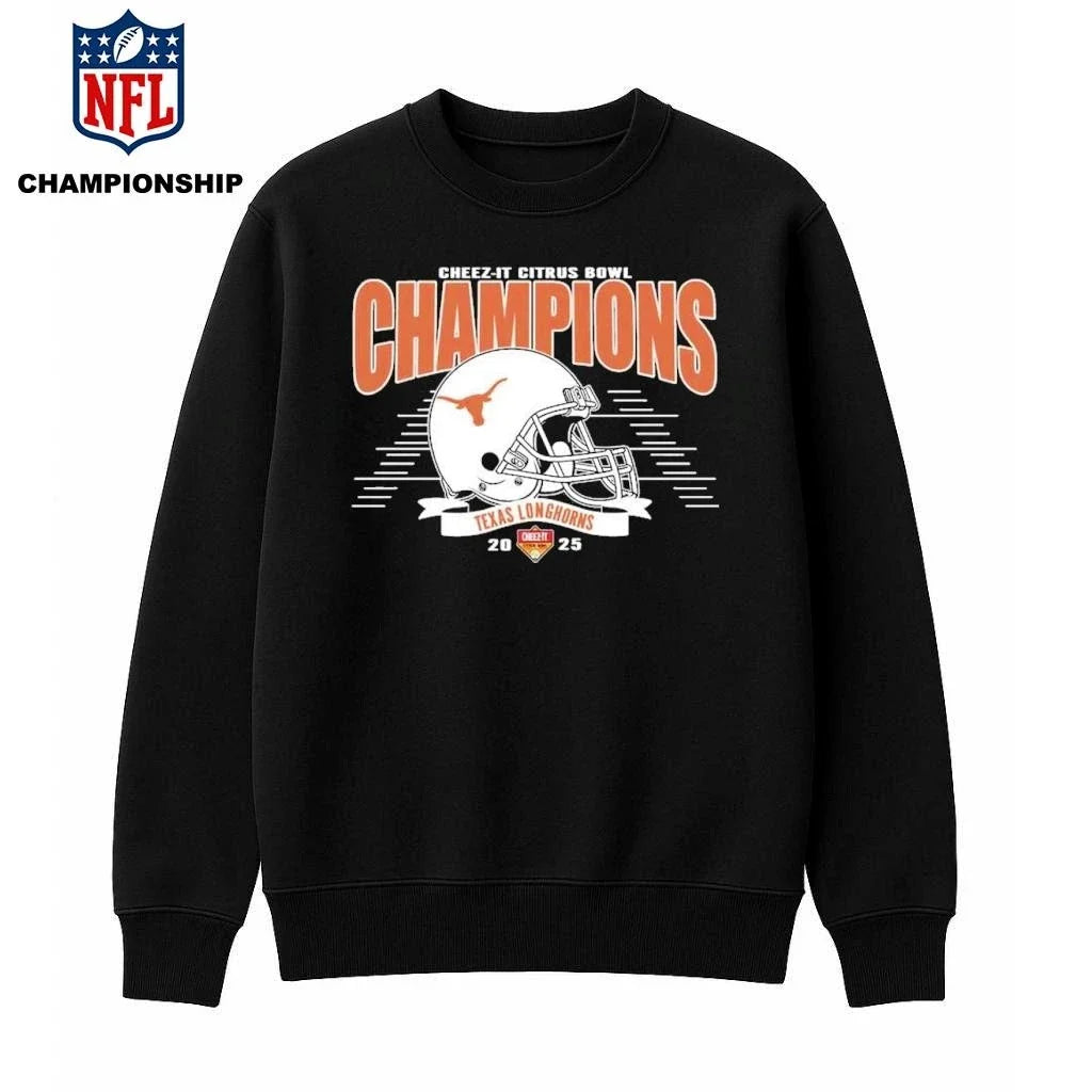 Texas Longhorns Football Claim Champions 2025 - Adult & Kids T-Shirts, Sweatshirts & Hoodies apparel design preview 3