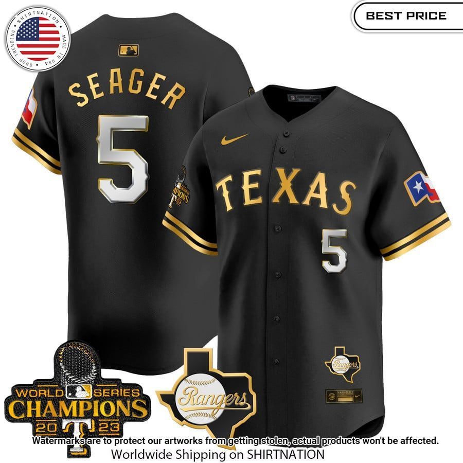 Texas Rangers World Series Champions Baseball Jersey baseball jersey product view 1