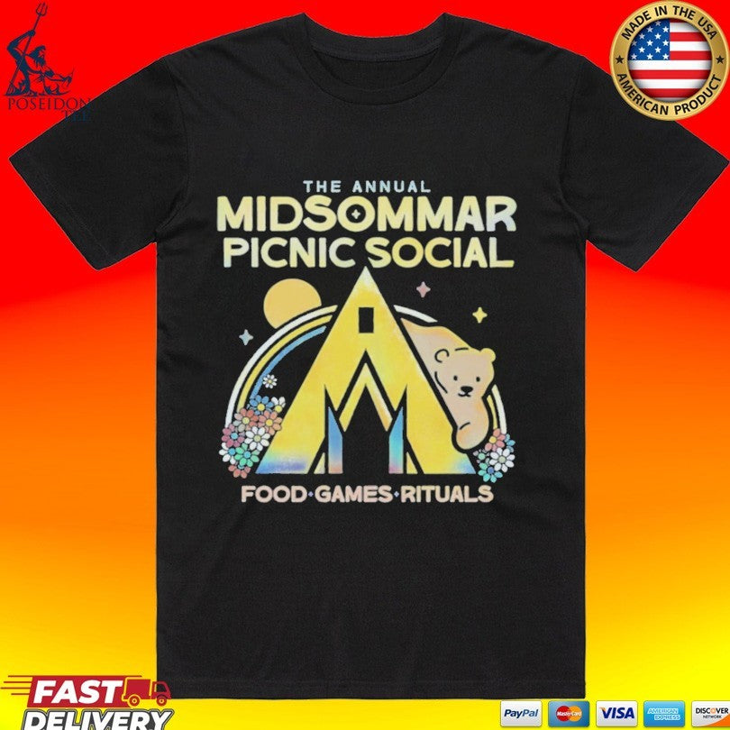 The Annual Midsommar Picnic Social Food-games Rituals T-shirt Unisex T-shirt, Sweatshirt, Hoodie, Long Sleeve Tee - T-Shirt, Sweatshirt, Hoodie