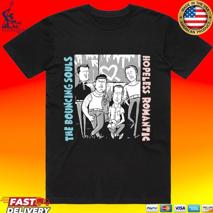 The Bouncing Souls Hopeless Romantic Alternative Cover T-shirt Unisex T-shirt, Sweatshirt, Hoodie, Long Sleeve Tee - T-Shirt, Sweatshirt, Hoodie