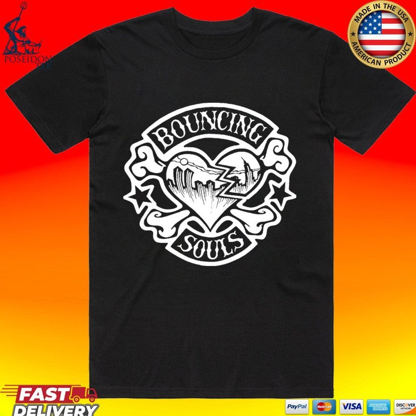The Bouncing Souls Rocker Heart T-shirt Unisex T-shirt, Sweatshirt, Hoodie, Long Sleeve Tee - T-Shirt, Sweatshirt, Hoodie