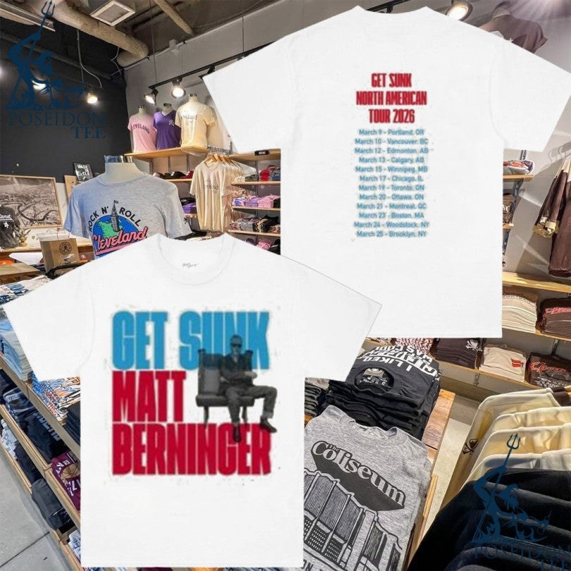 The Cbp Get Sunk North American Tour 2026 T-shirt Unisex T-shirt, Sweatshirt, Hoodie, Long Sleeve Tee - T-Shirt, Sweatshirt, Hoodie