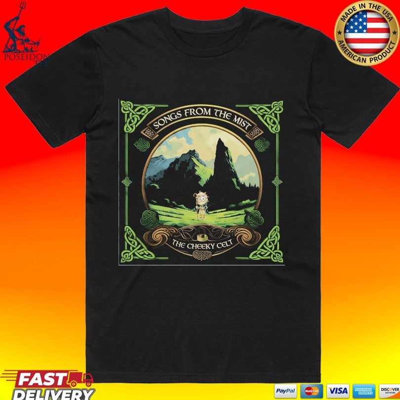The Cheeky Celt Songs From The Mist Album T-shirt Unisex T-shirt, Sweatshirt, Hoodie, Long Sleeve Tee - T-Shirt, Sweatshirt, Hoodie