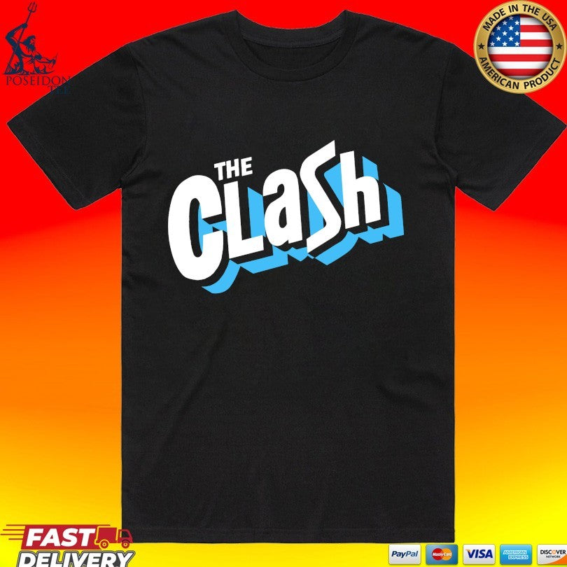 The Clash Logo T-shirt Unisex T-shirt, Sweatshirt, Hoodie, Long Sleeve Tee - T-Shirt, Sweatshirt, Hoodie
