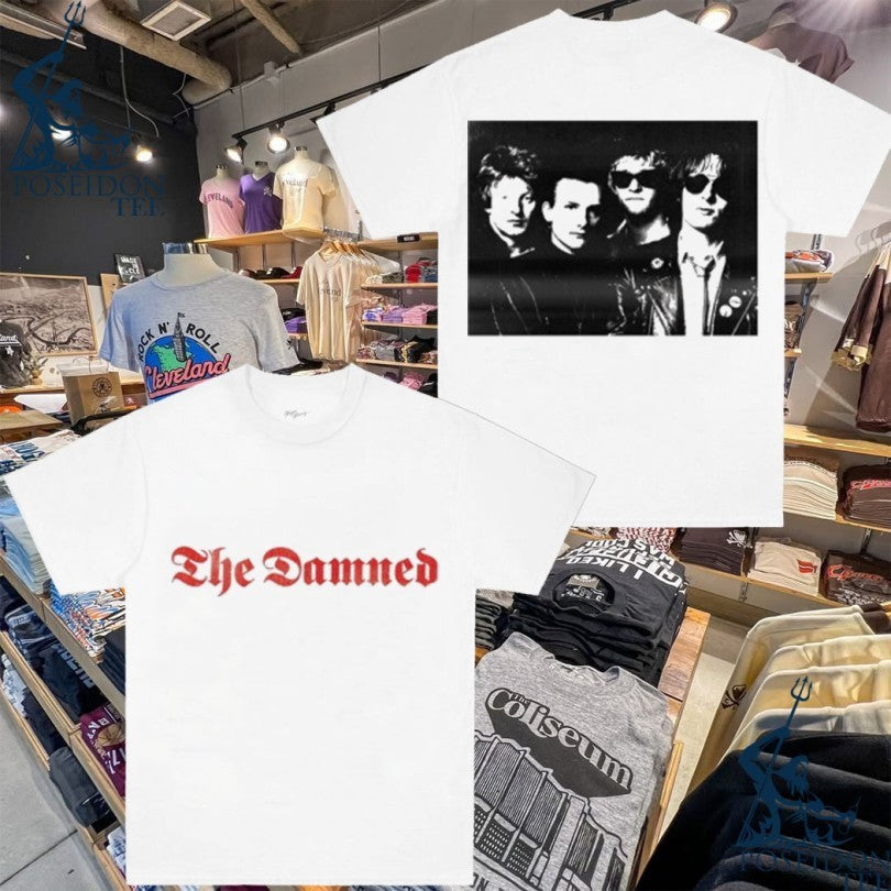 The Damned Band Photo T-shirt Unisex T-shirt, Sweatshirt, Hoodie, Long Sleeve Tee - T-Shirt, Sweatshirt, Hoodie