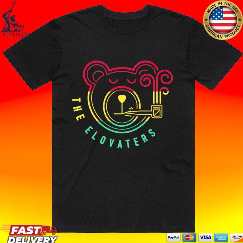 The Elovaters Smoking Rasta Bear T-shirt Unisex T-shirt, Sweatshirt, Hoodie, Long Sleeve Tee - T-Shirt, Sweatshirt, Hoodie
