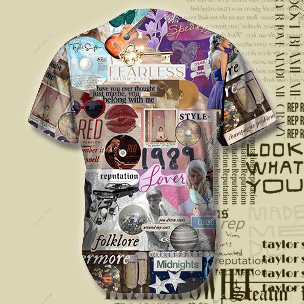 The Eras Tour Baseball Jersey, taylor version Jersey Shirt, Taylor Merch - lylyprint.com baseball jersey product view 3
