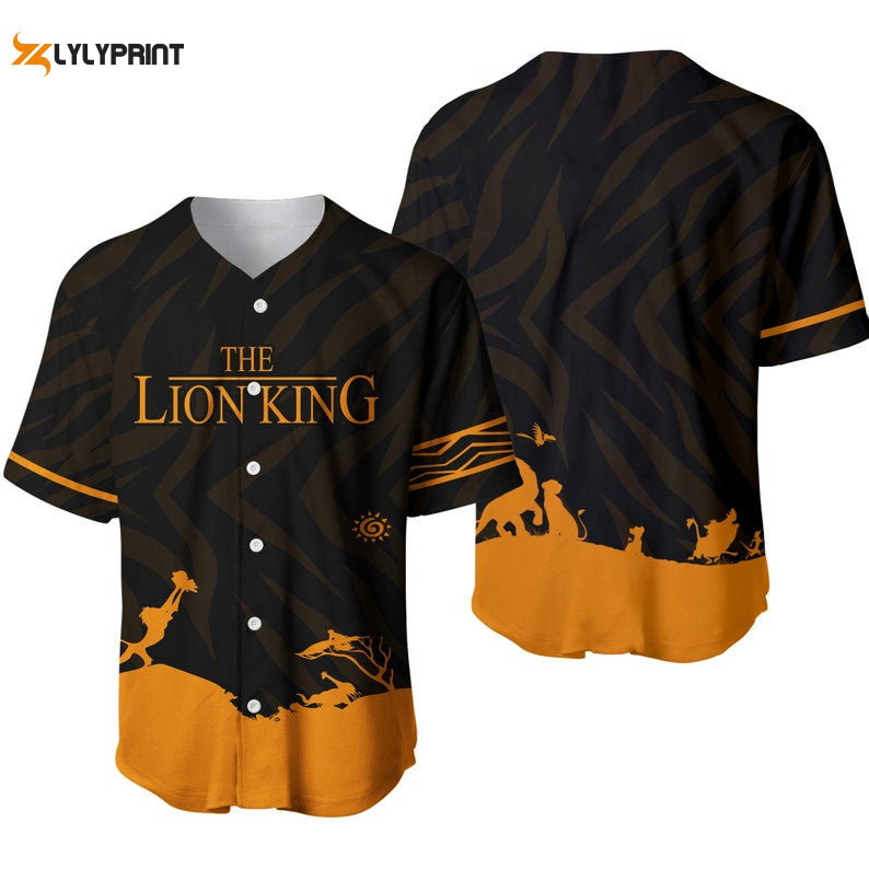 The Lion King Iconic Scene All Over Print Baseball Jersey - lylyprint.com baseball jersey product view 1