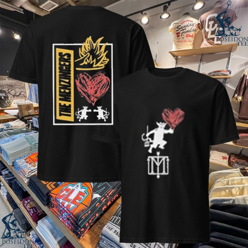 The Menzingers Heart Flame T-shirt Unisex T-shirt, Sweatshirt, Hoodie, Long Sleeve Tee - T-Shirt, Sweatshirt, Hoodie