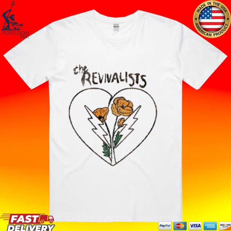 The Revivalists Heart Broken Flower T-shirt Unisex T-shirt, Sweatshirt, Hoodie, Long Sleeve Tee - T-Shirt, Sweatshirt, Hoodie