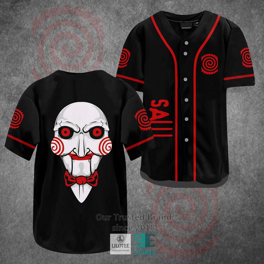 The Saw Horror Movie Baseball Jersey baseball jersey product view 1