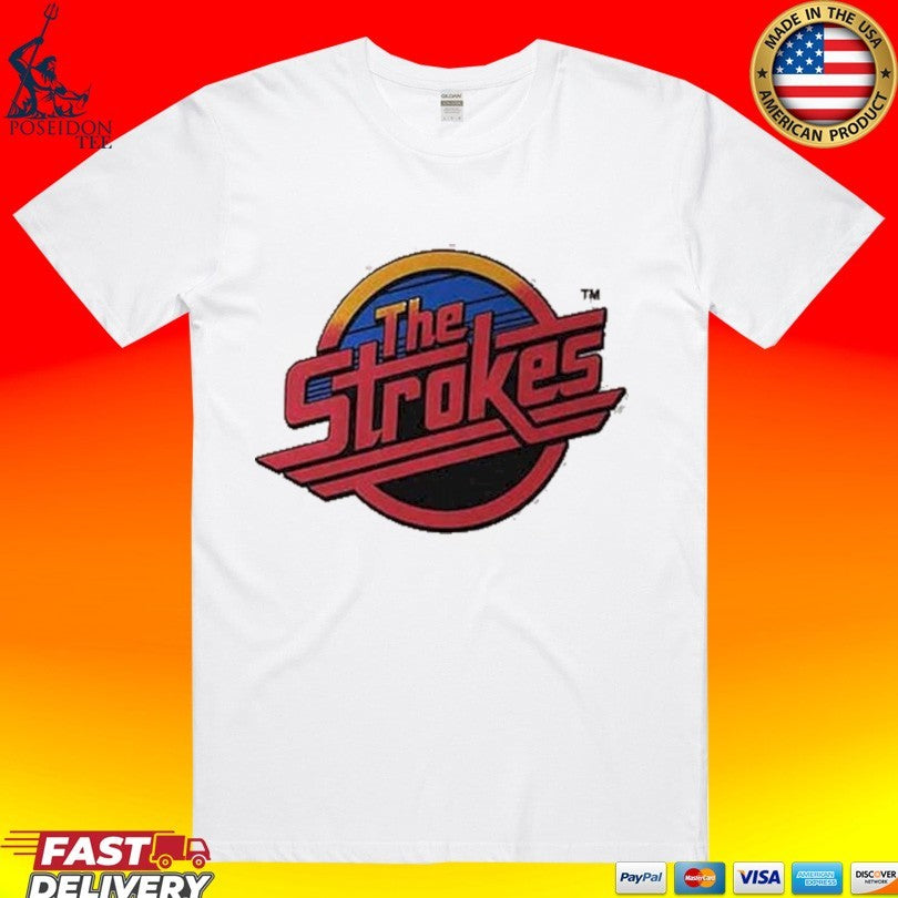 The Strokes Red Logo Natural Xx-large T-shirt Unisex T-shirt, Sweatshirt, Hoodie, Long Sleeve Tee - T-Shirt, Sweatshirt, Hoodie