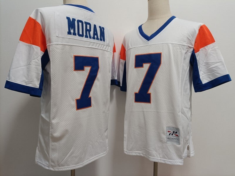 the blue mountain state movie #7 alex moran Movie Edition White College Football Jersey football jersey product view 1