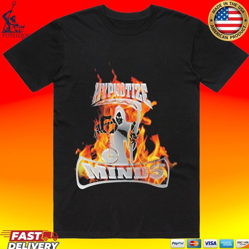 Three 6 Mafia Hypnotize Flames T-shirt Unisex T-shirt, Sweatshirt, Hoodie, Long Sleeve Tee - T-Shirt, Sweatshirt, Hoodie