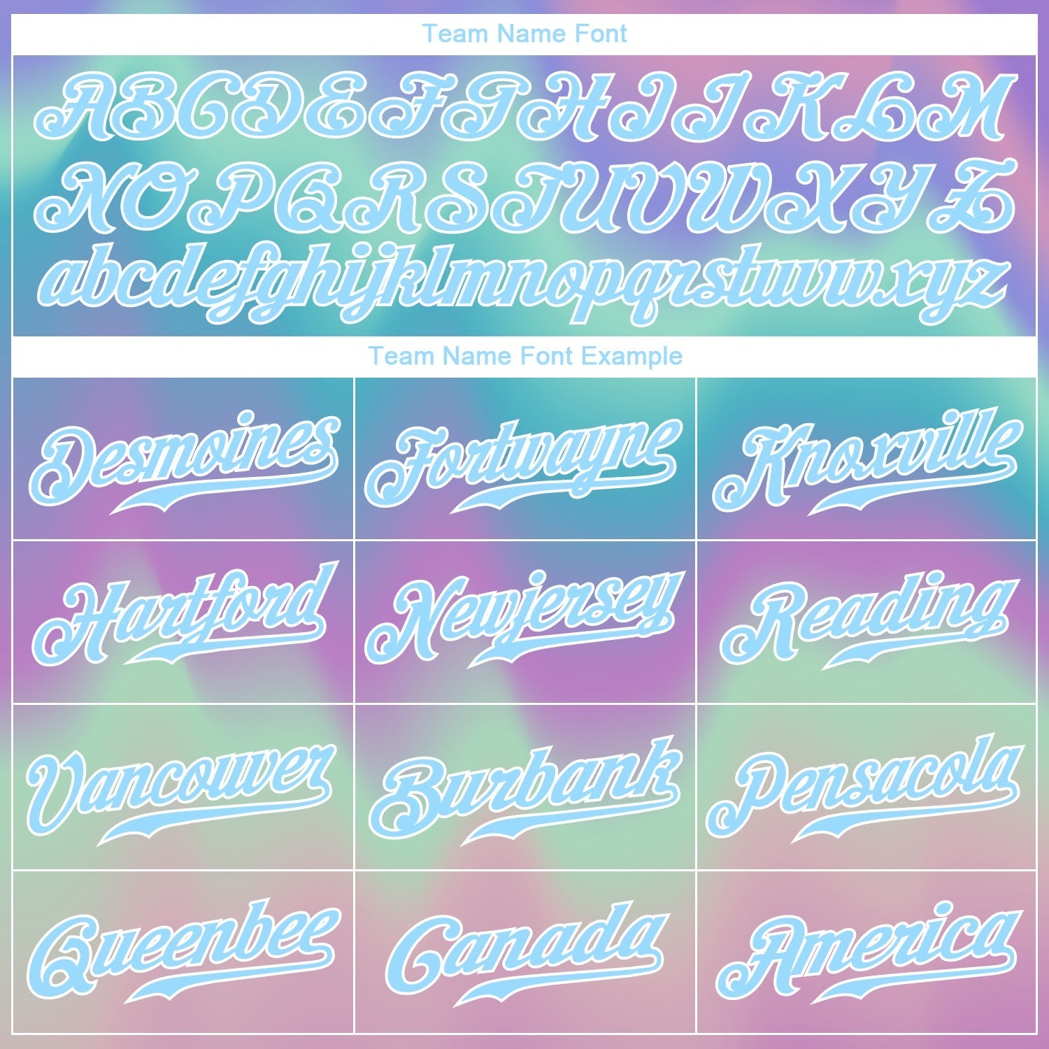 Custom Tie Dye Light Blue-White 3D Authentic Baseball Jersey baseball jersey product view 4