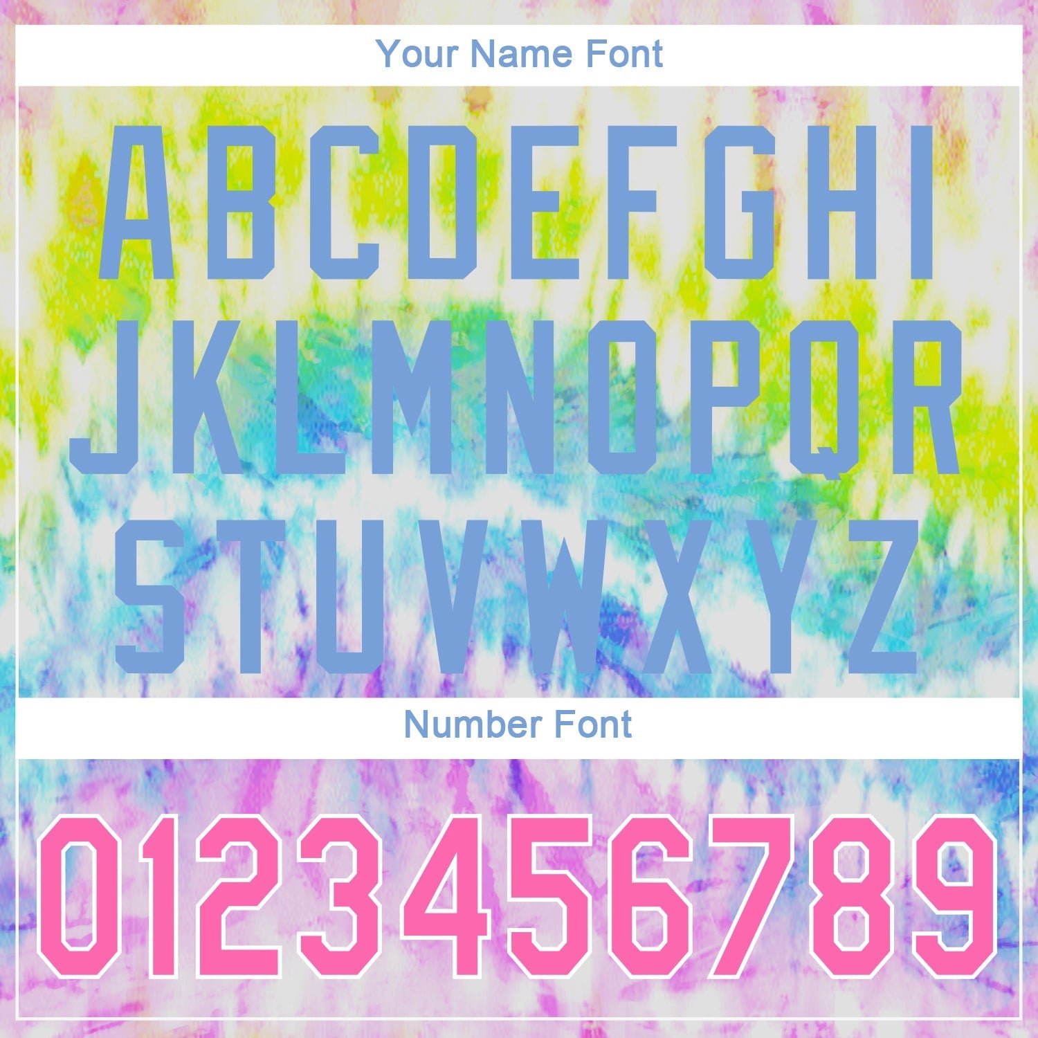 Custom Tie Dye Pink-Light Blue 3D Rainbow Authentic Baseball Jersey baseball jersey product view 5
