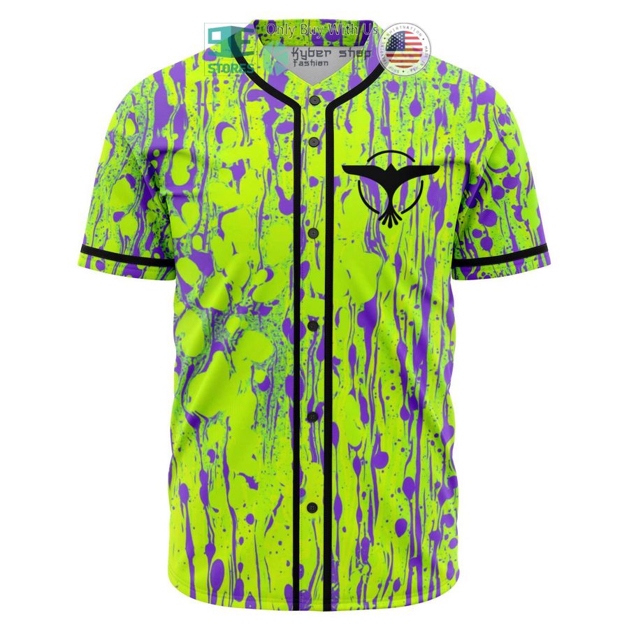 BEST Tiesto logo green Baseball Jersey baseball jersey product view 1