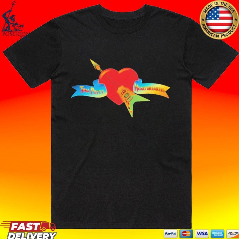 Tom Petty & The Heartbreakers Heart T-shirt Unisex T-shirt, Sweatshirt, Hoodie, Long Sleeve Tee - T-Shirt, Sweatshirt, Hoodie