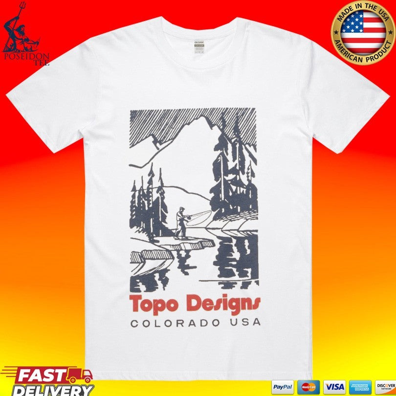 Topo Designs Colorado Usa Mountain River T-shirt Unisex T-shirt, Sweatshirt, Hoodie, Long Sleeve Tee - T-Shirt, Sweatshirt, Hoodie