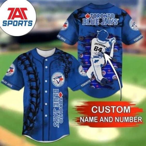 Toronto Blue Jays Baseball Jersey BJ0006 - lylyprint.com baseball jersey product view 2