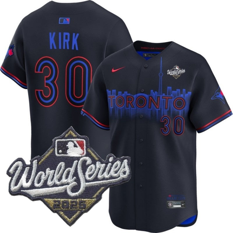 toronto blue jays #30 alejandro kirk city connect Baseball Jersey baseball jersey product view 1